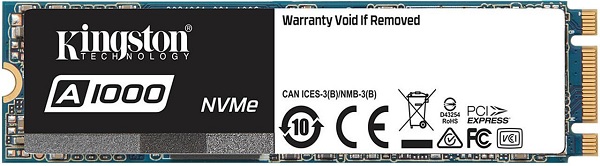 KINGSTON SA1000M8/240G A1000 SERIES 240GB NVME M.2 2280 SSD